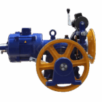 KL-CME-GM-A110 high-performance geared elevator traction machine for standard lift system