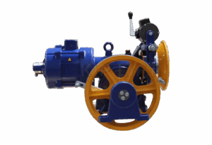 KL-CME-GM-A110 high-performance geared elevator traction machine for standard lift system