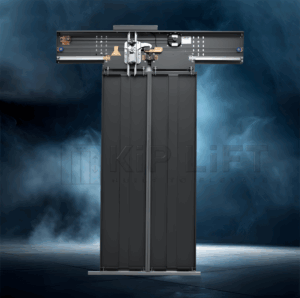 Center-opening 2-panel elevator car door – KL-LDS-LFT-102 by KiP LiFT.