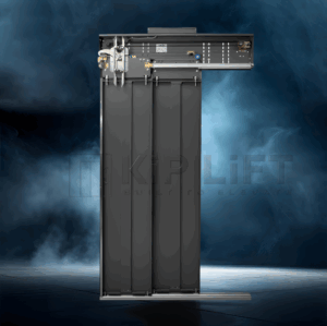 Telescopic 2-panel elevator car door A-type – KL-LDS-LFT-103 by KiP LiFT.