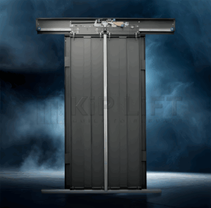 Center-opening 2-panel elevator landing door – KL-LDS-LFT-206 by KiP LiFT.