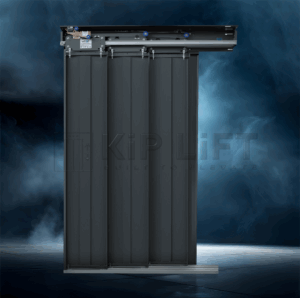 Telescopic 3-panel elevator landing door – KL-LDS-LFT-208 by KiP LiFT.