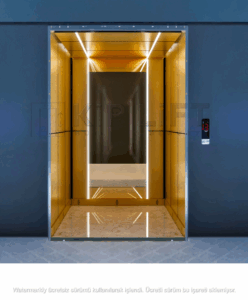 KiP LiFT stainless steel elevator cabin – modern high-durability lift cabin for commercial and residential buildings.