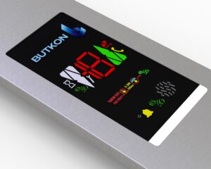 Standard model surface mounted full height car operating panel COP U21TM0002.