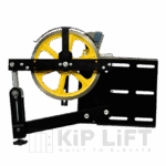 KL-CME-RFT-115 heavy-duty elevator overspeed governor with reinforced traction wheel for high-capacity lift systems.