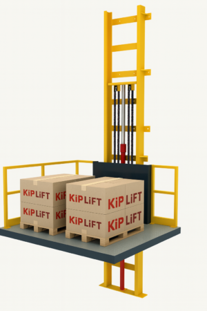 KL-FPS-ALL-800 hydraulic freight elevator full package for industrial and logistics applications.